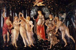 İtalyan Botticelli primavera